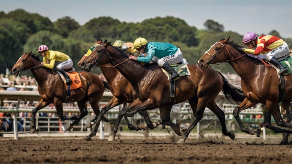 leonardo kino xl ultrarealistic photo of a dramatic horse race 3